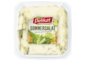 Delikat Sommersalat. Pakningsbilde.