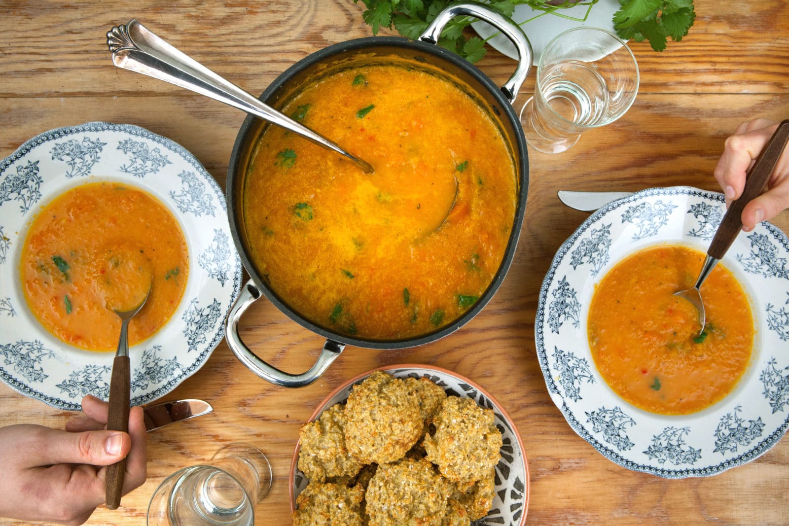 Gulrotsuppe med chili og ingefær