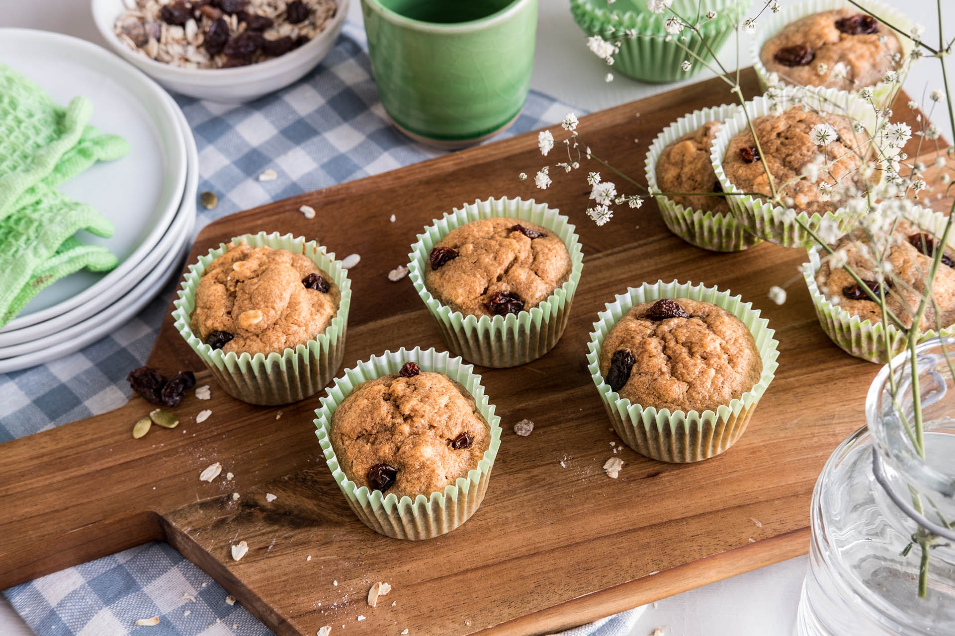 Bananmuffins med müsli