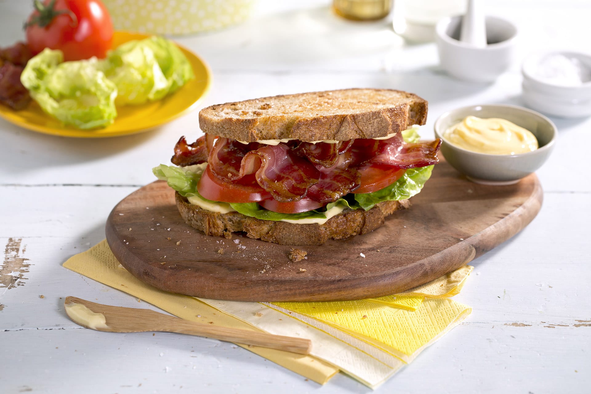 BLT-sandwich. Foto.