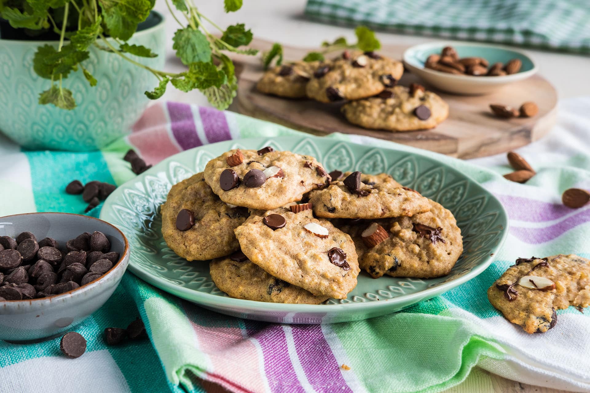 Myke cookies av havregrøt