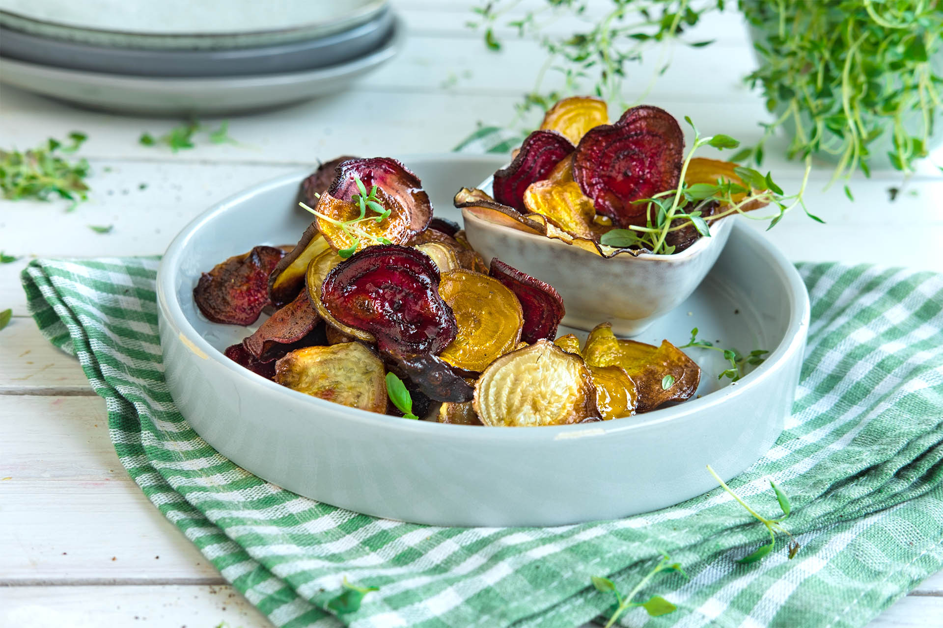 grønnsakschips av beter