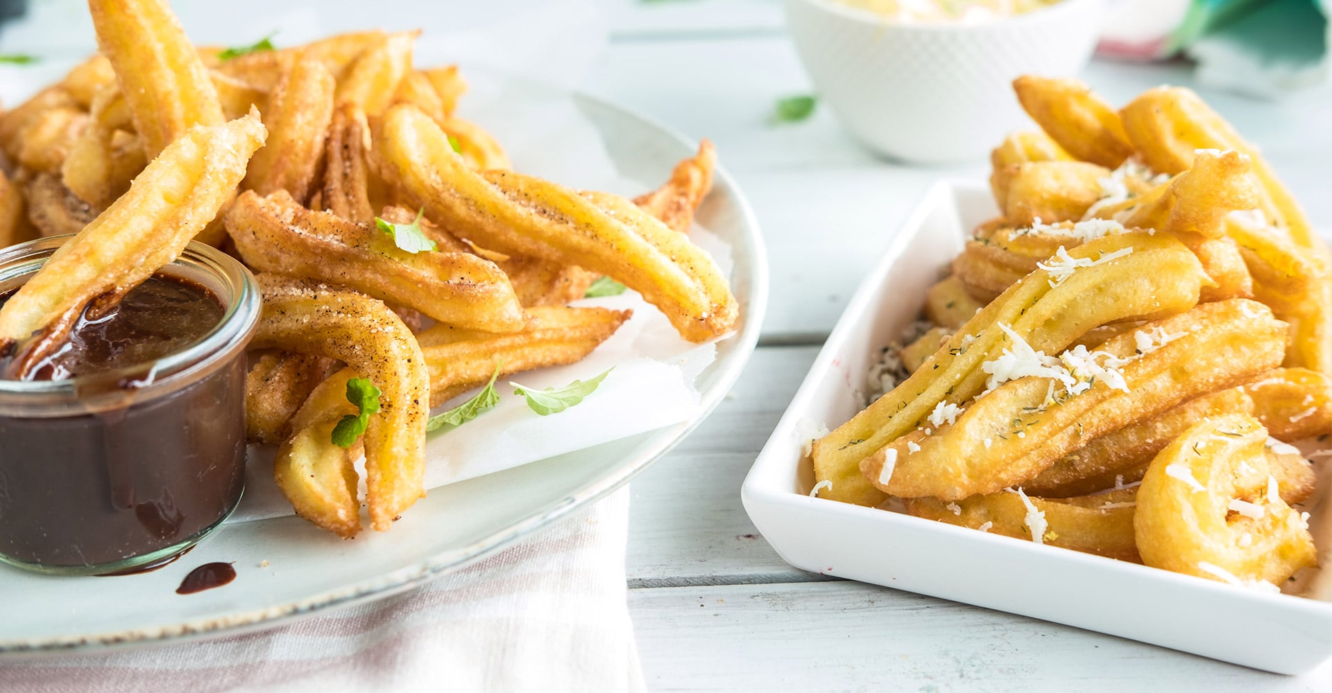 Salte og søte churros. Foto.