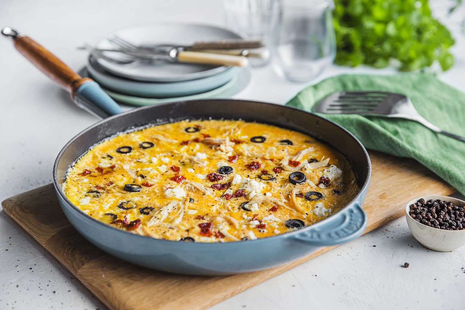 frittata med kalkun