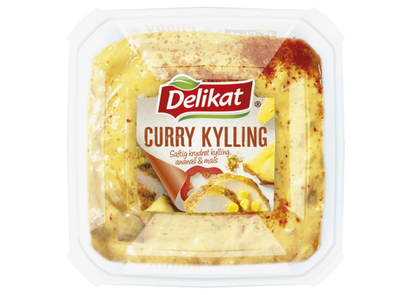 Curry kyllingsalat. Pakningsbilde.