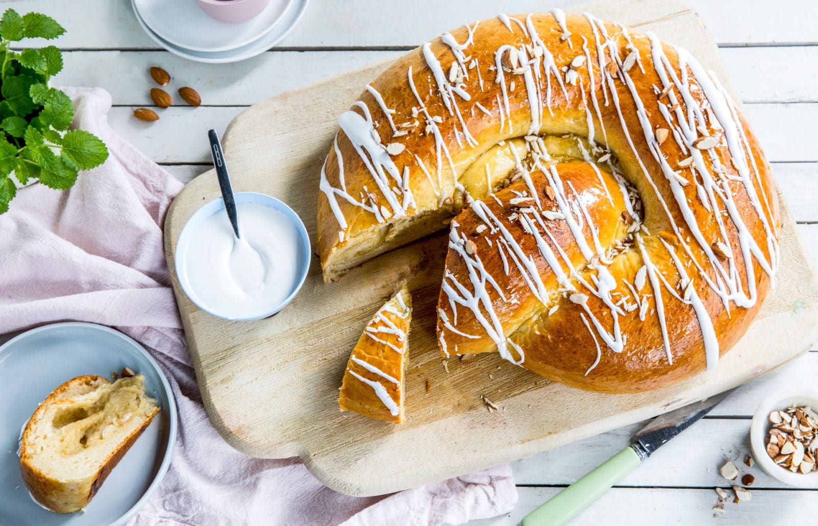 Kringle med marsipanfyll