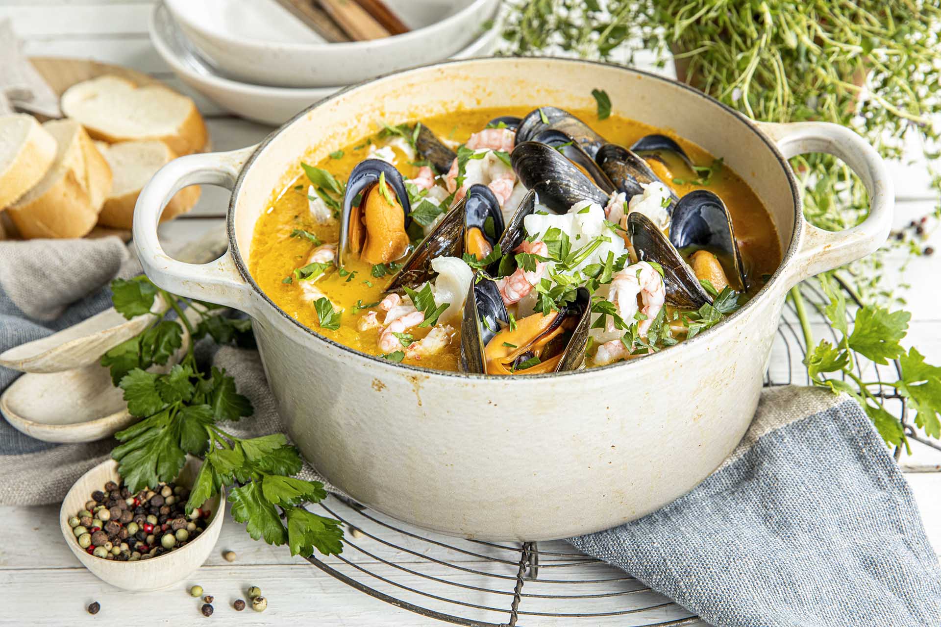 Bouillabaisse – fransk fiskesuppe