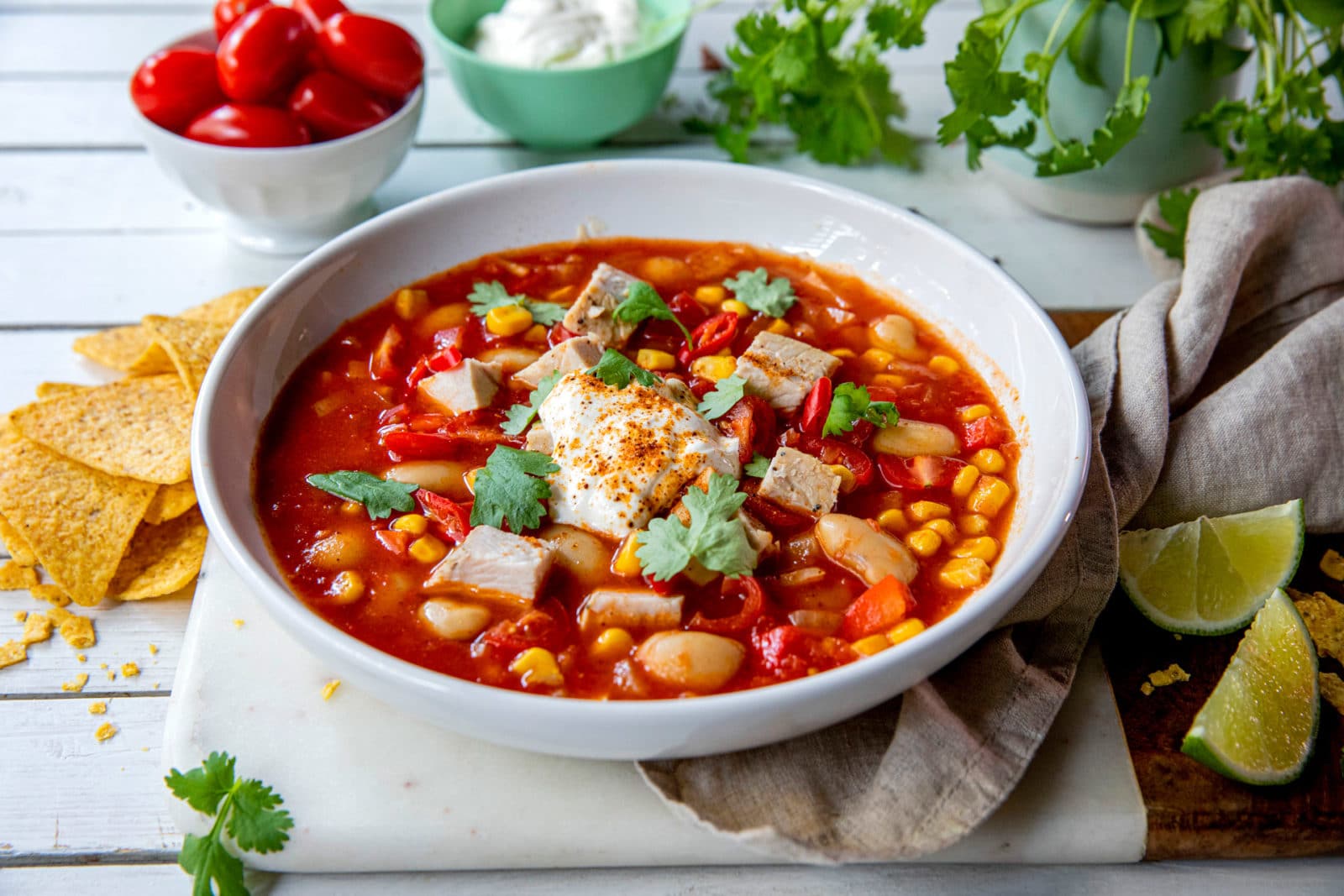 Tacosuppe med kalkun