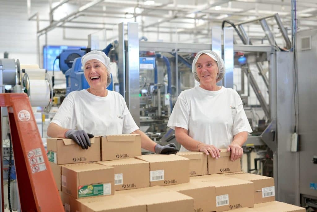 Fabrikkansatte i Mills