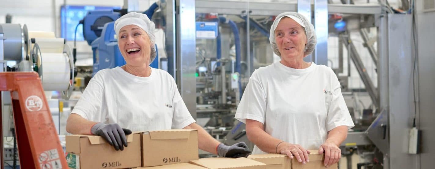Fabrikkansatte i Mills