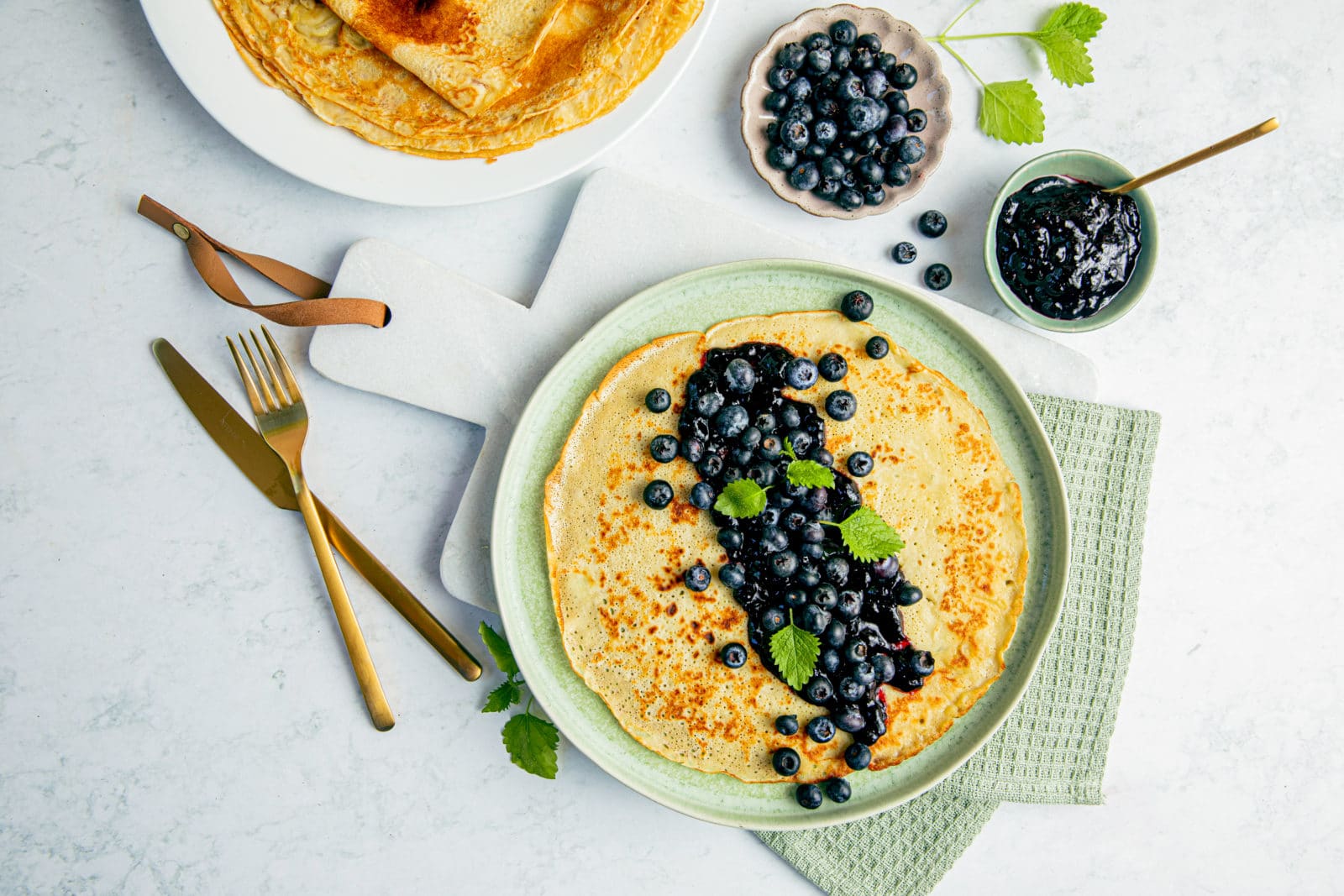 Veganske og melkefrie pannekaker