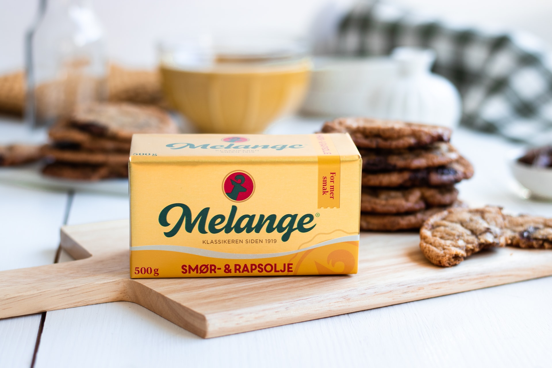 Melange med smør- og rapsolje