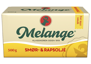 Melange med smør- og rapsolje