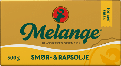 Melange med smør- og rapsolje