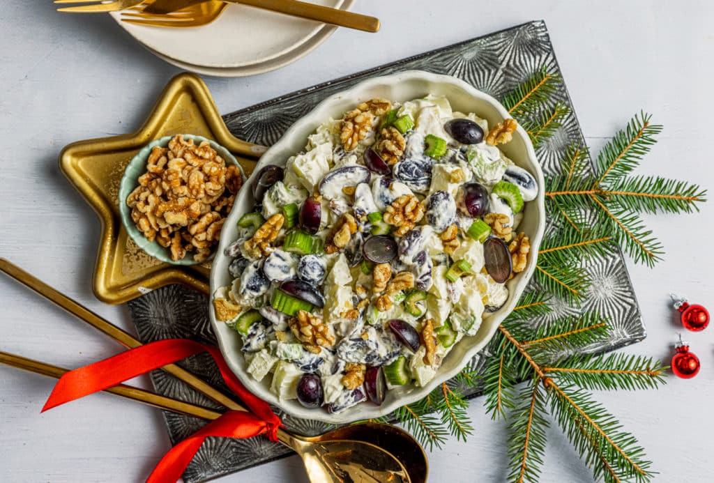 Vegansk waldorfsalat