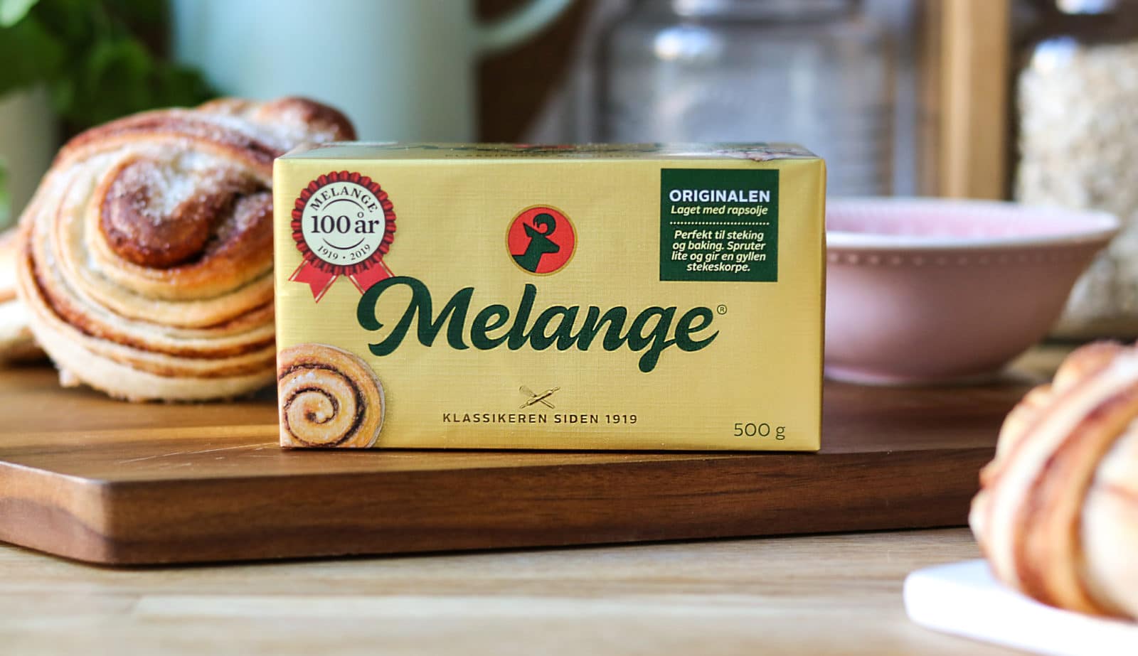 Melange margarin folie med kanelboller